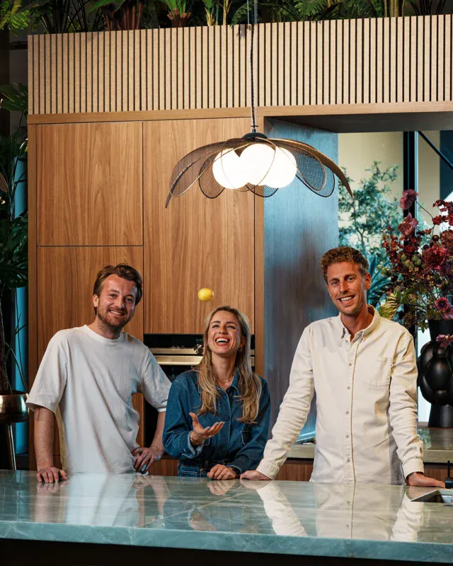 Nikki van Liefs de Kok met Harrie en Nick