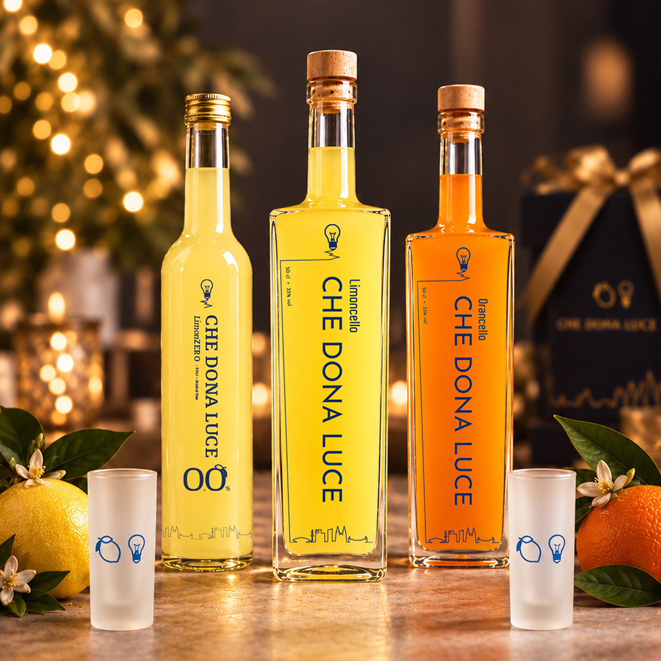 Relatiegeschenken van Che Dona Luce in een feestelijke setting